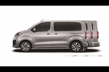 Citroën SpaceTourer is available in 3 sizes: XS, M and XL