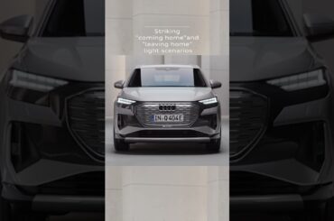 The Audi Q4 e-tron* daytime running lights.
