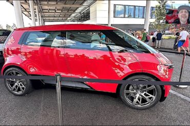 Porsche Vision Renndienst full electric family Van Bus future concept service car + trailer K1097
