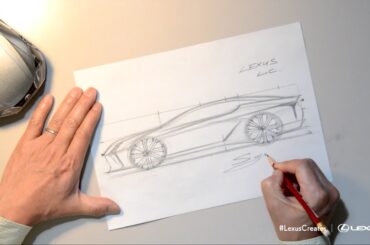 How to draw a car – sketch the Lexus LC 500 with Koichi Suga