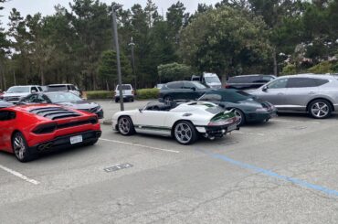 How about the prototype [Ruf Bergmeister] and a 1 of 1 [993 Ruf Speedster]. The parking lots of Monterey car week are often better than the shows themselves.