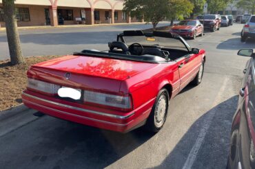 An uncommon [Cadillac Allanté] brightened my day. Body designed & built in Italy by Pininfarina.