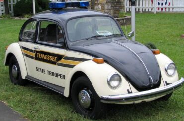 I raise y'all one state police VW beetle