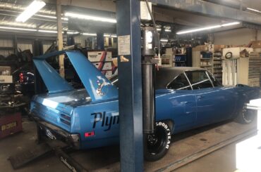 Couldn’t believe this. Saw this [Plymouth Superbird] as the garage door was closing from the highway. My favorite car ever, first time seeing one outside a show or museum.