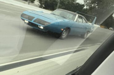 [Plymouth Superbird] seen on the freeway