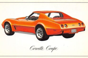 1971 Chevrolet Corvette Coupe Postcard