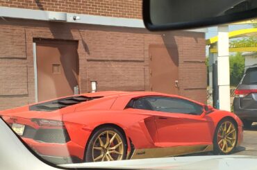 [Lamborghini Aventador] spotted going through the McDonalds drive thru