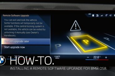 BMW Operating System 8 - Remote Software Upgrade Installation - BMW How-To