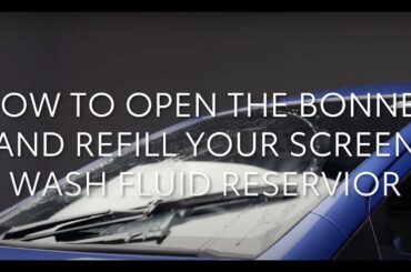 Toyota Yaris: How to refill your washer fluid tank