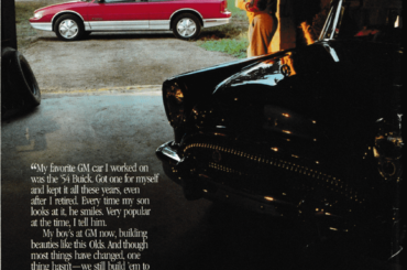 Oldsmobile ad I found in a 1991 Smithsonian magazine