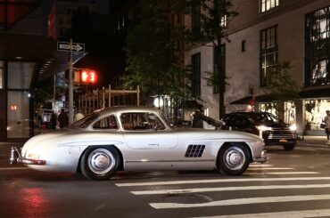 Absolutely in awe seeing this classic [Mercedes-Benz 300SL] driving down near Union Square last night with my friend, who saw it first and yelled at me to run down the block.