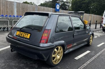 Spotted this rocket in the wild. Left hand drive Renault 5 GT Turbo