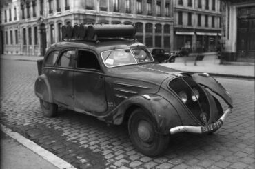 Peugeot 402 Gazogene - powered by an onboard charcoal burner to combat Petrol shortage