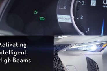 How-To Turn On Intelligent High Beams in the 2019 UX  | Lexus