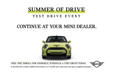 MINI USA | Summer of Drive Test Drive Event: Select your MINI Convertible