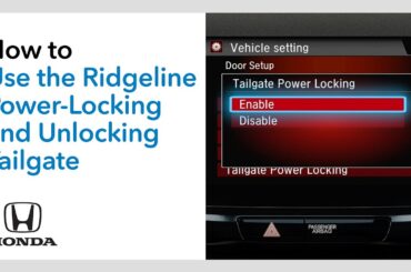 How to Use the Ridgeline Power-Locking and -Unlocking Tailgate