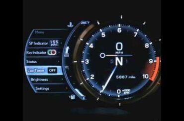 Video: Lexus F Performance -- LFA Tachometer Comes to Life