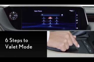 How-To Use Valet Mode  | Lexus