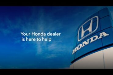 Honda is Open for Service