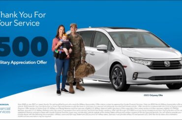 Honda Military Appreciation Offer 2022 – Thank You for Your Service
