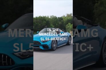 Watch How the Mercedes-AMG SL 55 4MATIC+ Drops Its Soft Top! #Shorts