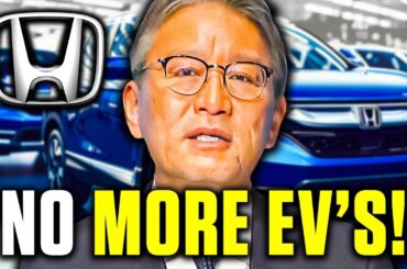 HUGE NEWS! Honda CEO Just SHUT DOWN EV Production!