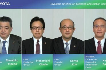 Investors briefing on batteries and carbon neutrality