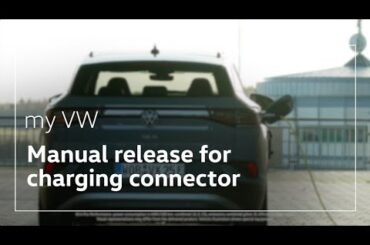 How to use the manual release for your Volkswagen ID. charging connector