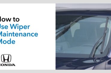 How to Use Wiper Maintenance Mode