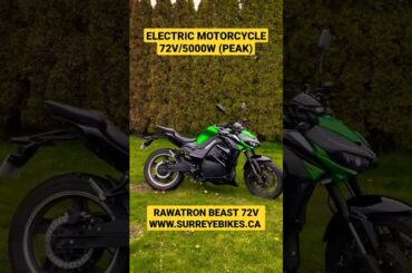 Electric motorcycle 72v, 5000w hub motor, Z1000, Rawatron Beast #electricmotorcycle #electricbike