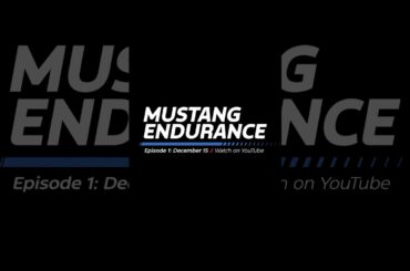 Get buckled in — #MustangEndurance Episode 1 premieres on our YouTube channel 12/15. #BredtoRaceFP