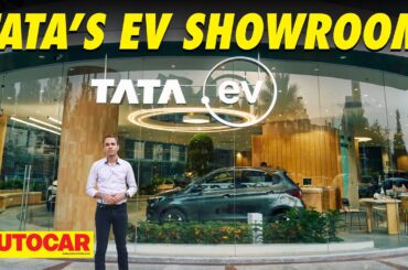 Tata EV showroom tour - Only EVs allowed! | Walkaround | Autocar India