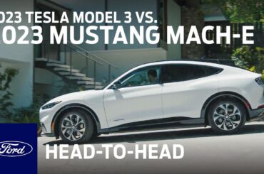 2023 Shopper Mustang Mach-E vs. Tesla Model 3 | Head to Head | Ford