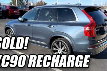 SOLD Another 2024 Volvo XC90 Recharge (Ultimate T8) |  Blue Denim On Blonde 6 Passenger!