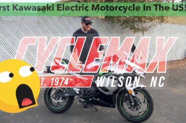FIRST LOOK! 2024 Kawasaki EV E-1 Electric Motorcycle Walk Around FIRST IN THE US!
