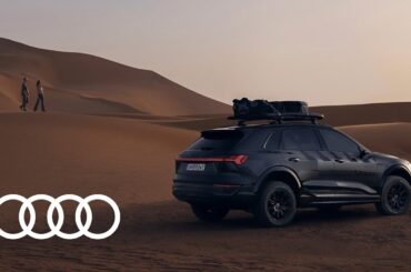 The new Audi Q8 e-tron edition Dakar​