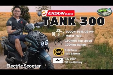 #electricvehicle #ebike TANK 300 - Off road Electric Scooter by GxSun Full Review!