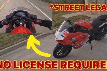 YOU CAN RIDE THIS MOTORCYCLE ON THE STREET WITH NO LICENSE!!!