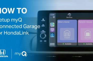 How-to use myQ Connected Garage for HondaLink