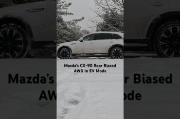 Mazda CX-90 PHEV AWD Snow Slip Test