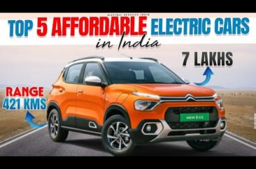 Top Five Affordable Electric Cars 2024 | Under 15 Lakhs Electric Cars| EV HINDI