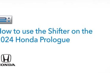 Honda Prologue | How to Use the Column Mounted Shifter