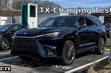 Charging Test With The 2024 Lexus TX 550h+ Plug in Hybrid  /// Allcarnews