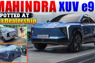 Mahindra XUV e9 Spotted at TATA Dealership | Upcoming Electric Cars 2024 | Electric Vehicles India