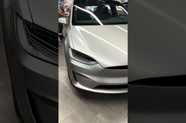 2024 Tesla Model X In The New Lunar Silver At International Plaza In Tampa, FL