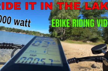 Electric Bike Riding Video. This Fat Tire 1000 w E Bike Rides like a motorcycle #bike #ebike #e-bike