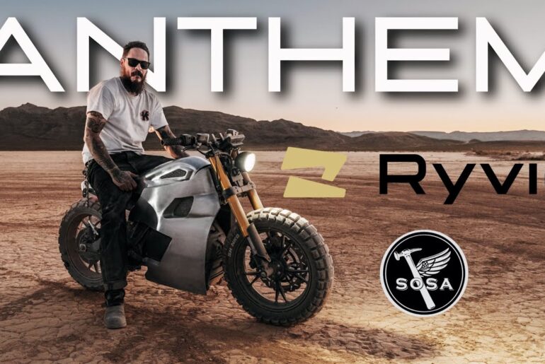 Ryvid Teams Up With SOSA Metalworks For Custom Electric Motorcycle