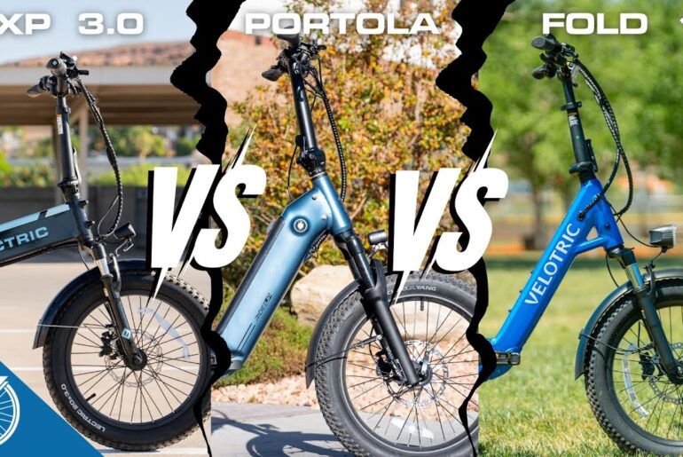 Lectric XP vs Ride1Up Portola vs Velotric Fold 1 | Fight of the $1K Folding E-Bikes
