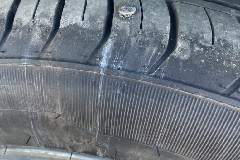 Screw in brand new tire… patch or replace?