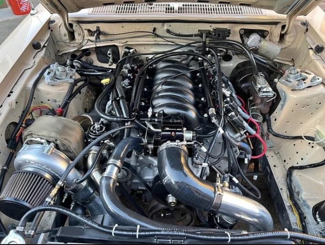 1984 Ford LTD LX with an LS swap and 70 mm turbocharger